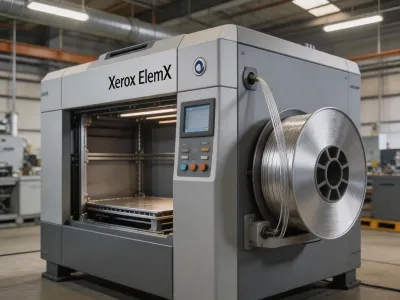 Xerox ElemX liquid metal jetting 3D printer for aluminum parts